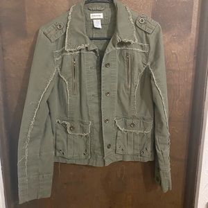 Maurice’s size M army green distressed jacket